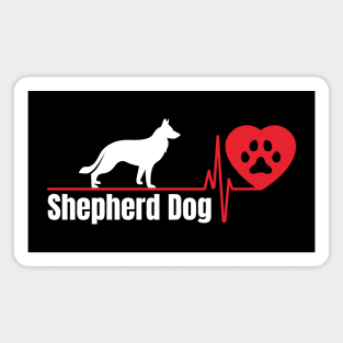 Shepherd dog heart love Magnet